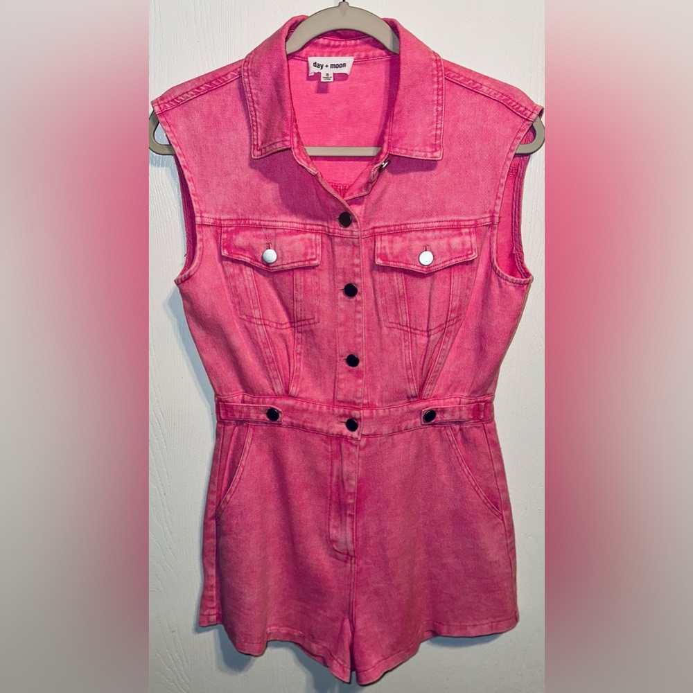 Day+Moon Hot Pink Romper